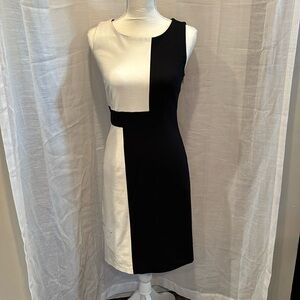 INC Black and White Dress Size Small